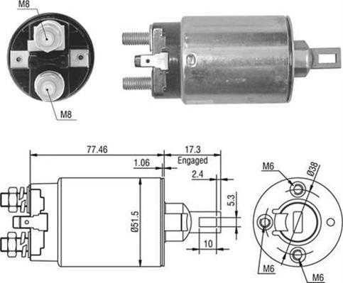 Magneti Marelli 940113050395 - Elettromagnete, Motore d'avviamento autozon.pro