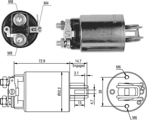 Magneti Marelli 940113050393 - Elettromagnete, Motore d'avviamento autozon.pro