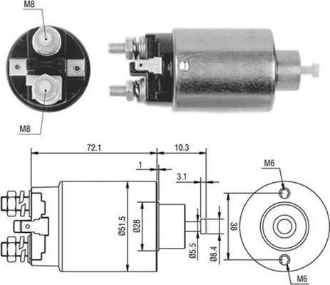 Magneti Marelli 940113050397 - Elettromagnete, Motore d'avviamento autozon.pro