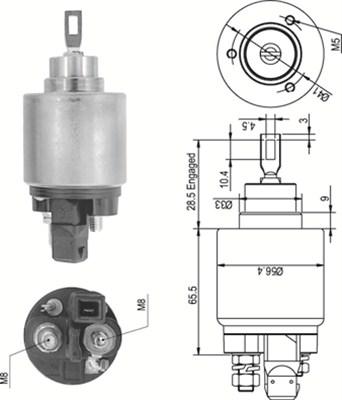 Magneti Marelli 940113050343 - Elettromagnete, Motore d'avviamento autozon.pro