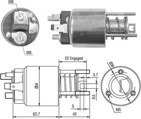 Magneti Marelli 940113050356 - Elettromagnete, Motore d'avviamento autozon.pro