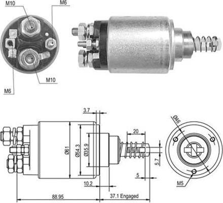 Magneti Marelli 940113050389 - Elettromagnete, Motore d'avviamento autozon.pro