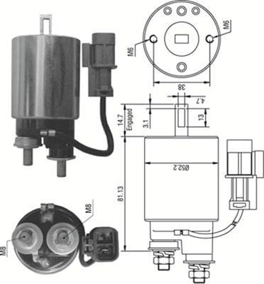 Magneti Marelli 940113050381 - Elettromagnete, Motore d'avviamento autozon.pro