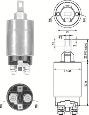 Magneti Marelli 940113050335 - Elettromagnete, Motore d'avviamento autozon.pro