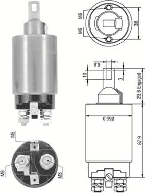 Magneti Marelli 940113050333 - Elettromagnete, Motore d'avviamento autozon.pro