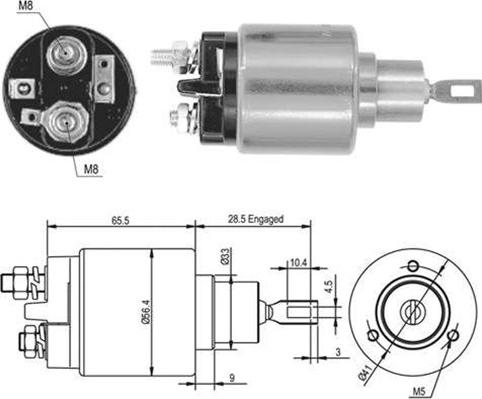 Magneti Marelli 940113050379 - Elettromagnete, Motore d'avviamento autozon.pro