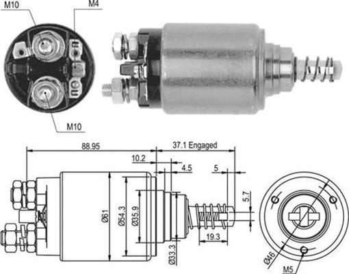 Magneti Marelli 940113050376 - Elettromagnete, Motore d'avviamento autozon.pro