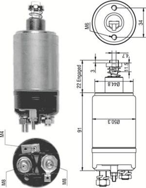 Magneti Marelli 940113050249 - Elettromagnete, Motore d'avviamento autozon.pro