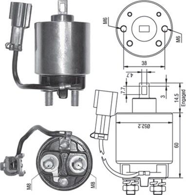 Magneti Marelli 940113050244 - Elettromagnete, Motore d'avviamento autozon.pro