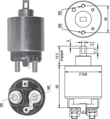 Magneti Marelli 940113050241 - Elettromagnete, Motore d'avviamento autozon.pro