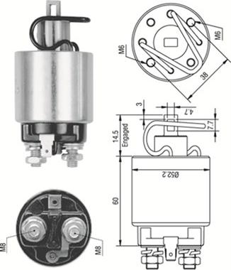 Magneti Marelli 940113050242 - Elettromagnete, Motore d'avviamento autozon.pro