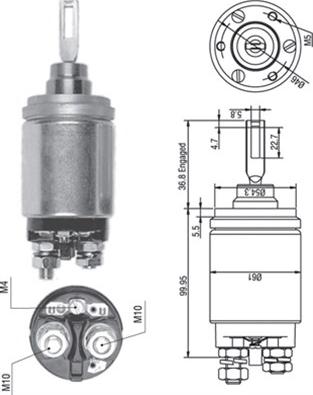 Magneti Marelli 940113050259 - Elettromagnete, Motore d'avviamento autozon.pro