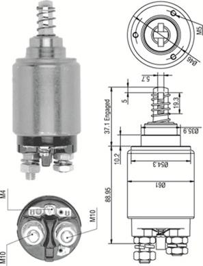 Magneti Marelli 940113050261 - Elettromagnete, Motore d'avviamento autozon.pro