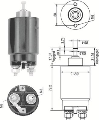 Magneti Marelli 940113050263 - Elettromagnete, Motore d'avviamento autozon.pro