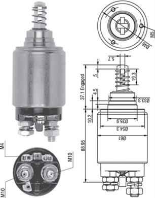 Magneti Marelli 940113050262 - Elettromagnete, Motore d'avviamento autozon.pro