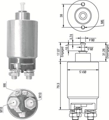 Magneti Marelli 940113050267 - Elettromagnete, Motore d'avviamento autozon.pro