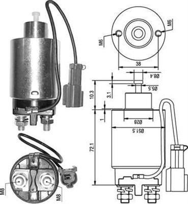 Magneti Marelli 940113050285 - Elettromagnete, Motore d'avviamento autozon.pro