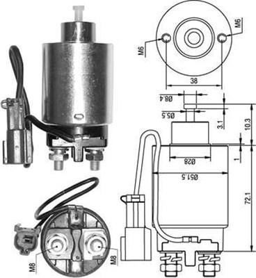 Magneti Marelli 940113050286 - Elettromagnete, Motore d'avviamento autozon.pro