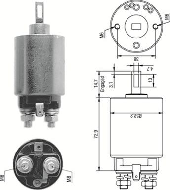 Magneti Marelli 940113050280 - Elettromagnete, Motore d'avviamento autozon.pro