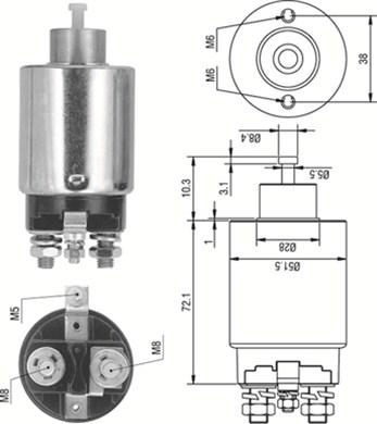 Magneti Marelli 940113050288 - Elettromagnete, Motore d'avviamento autozon.pro