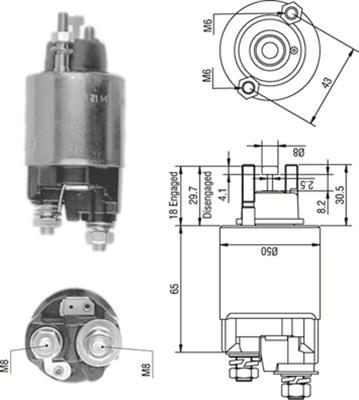 Magneti Marelli 940113050236 - Elettromagnete, Motore d'avviamento autozon.pro