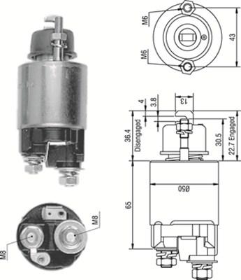 Magneti Marelli 940113050230 - Elettromagnete, Motore d'avviamento autozon.pro