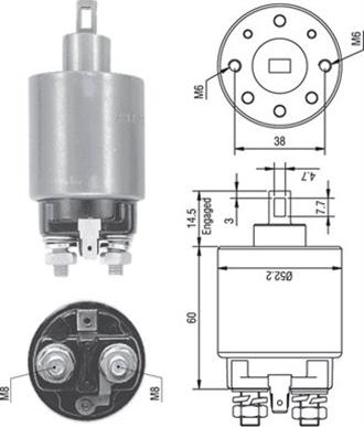 Magneti Marelli 940113050238 - Elettromagnete, Motore d'avviamento autozon.pro