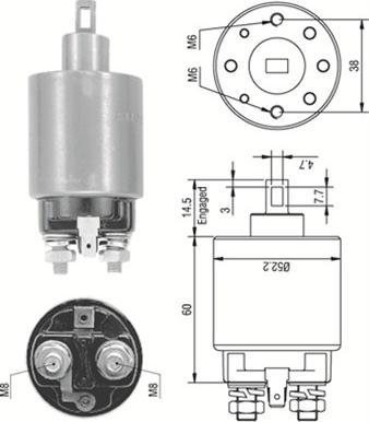 Magneti Marelli 940113050237 - Elettromagnete, Motore d'avviamento autozon.pro