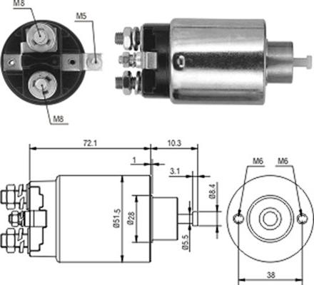 Magneti Marelli 940113050224 - Elettromagnete, Motore d'avviamento autozon.pro