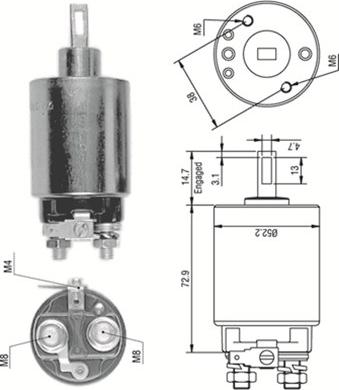 Magneti Marelli 940113050276 - Elettromagnete, Motore d'avviamento autozon.pro