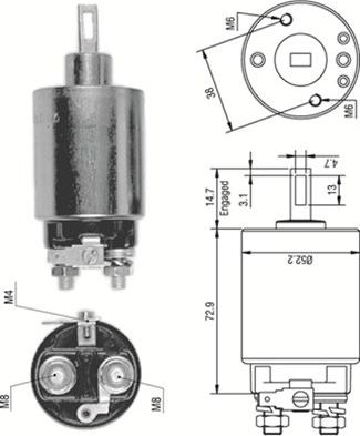 Magneti Marelli 940113050277 - Elettromagnete, Motore d'avviamento autozon.pro