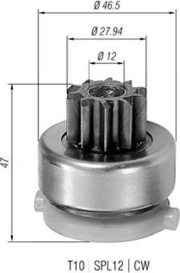 Magneti Marelli 940113020409 - Pignone, Motorino d'avviamento autozon.pro