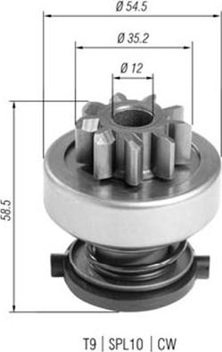 Magneti Marelli 940113020401 - Pignone, Motorino d'avviamento autozon.pro