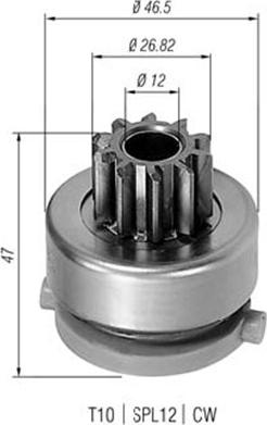 Magneti Marelli 940113020423 - Pignone, Motorino d'avviamento autozon.pro