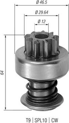 Magneti Marelli 940113020098 - Pignone, Motorino d'avviamento autozon.pro