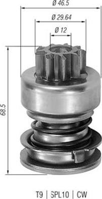 Magneti Marelli 940113020056 - Pignone, Motorino d'avviamento autozon.pro