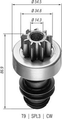 Magneti Marelli 940113020004 - Pignone, Motorino d'avviamento autozon.pro