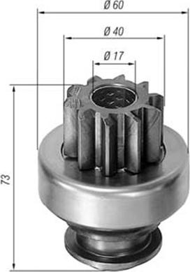 Magneti Marelli 940113020039 - Pignone, Motorino d'avviamento autozon.pro