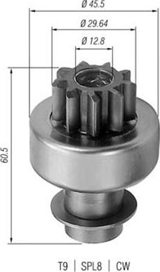 Magneti Marelli 940113020037 - Pignone, Motorino d'avviamento autozon.pro