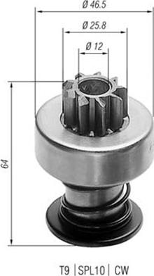 Magneti Marelli 940113020023 - Pignone, Motorino d'avviamento autozon.pro