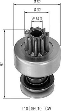 Magneti Marelli 940113020196 - Pignone, Motorino d'avviamento autozon.pro