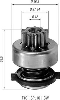 Magneti Marelli 940113020191 - Pignone, Motorino d'avviamento autozon.pro