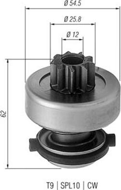 Magneti Marelli 940113020192 - Pignone, Motorino d'avviamento autozon.pro