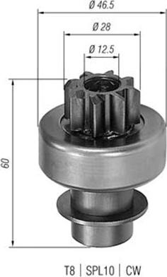 Magneti Marelli 940113020145 - Pignone, Motorino d'avviamento autozon.pro