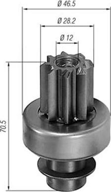 Magneti Marelli 940113020148 - Pignone, Motorino d'avviamento autozon.pro