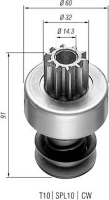 Magneti Marelli 940113020143 - Pignone, Motorino d'avviamento autozon.pro