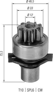 Magneti Marelli 940113020142 - Pignone, Motorino d'avviamento autozon.pro