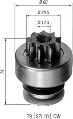 Magneti Marelli 940113020100 - Pignone, Motorino d'avviamento autozon.pro