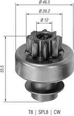 Magneti Marelli 940113020130 - Pignone, Motorino d'avviamento autozon.pro