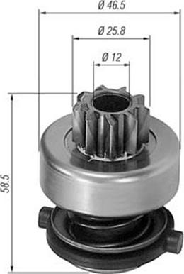 Magneti Marelli 940113020138 - Pignone, Motorino d'avviamento autozon.pro